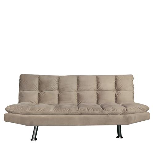 Καναπές Κρεβάτι Τριθέσιος ALMIDA Ανοιχτό Καφέ 182x92x93cm