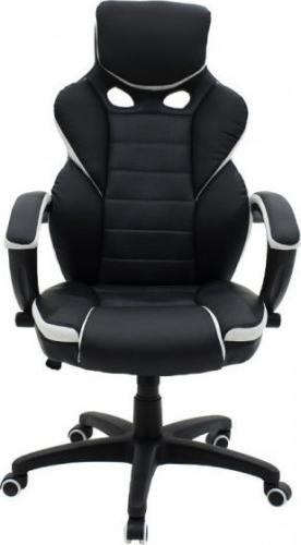 Καρέκλα Γραφείου ΚΛΕΟΝΙΚΗ Μαύρο/Λευκό 65x72x118-126cm