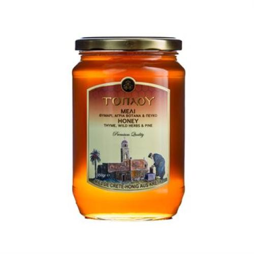 Μέλι Τοπλού Σητείας με Θυμάρι Πεύκο Βότανα - Great Taste Βραβείο 950gr