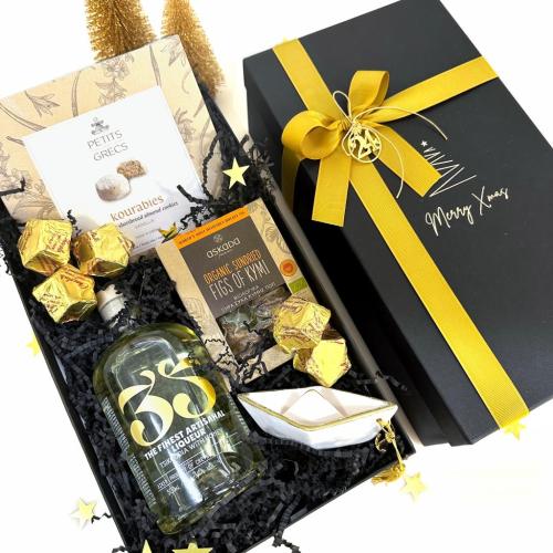 Black & Gold Christmas Luxury with Rakomelo | Corporate Gift Box