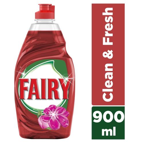 Fairy Υγρό Πιάτων Clean & Fresh Κόκκινα Μούρα 900ml