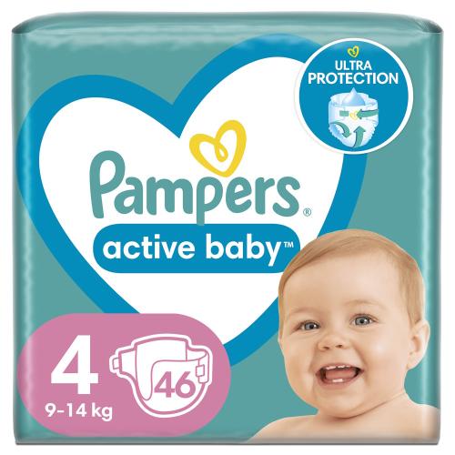 Πάνες Pampers Active Baby Νο 4 Value Pack 46τμχ (9-14kg)