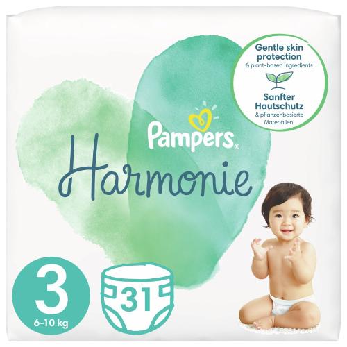 Πάνες Pampers Harmonie Νο3 Value Pack 31τμχ (6-10kg)