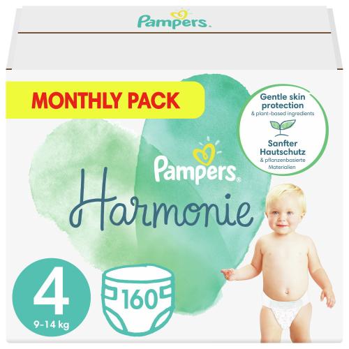 Πάνες Pampers Harmonie Νο4 Monthly Box 160τμχ (9-14kg)