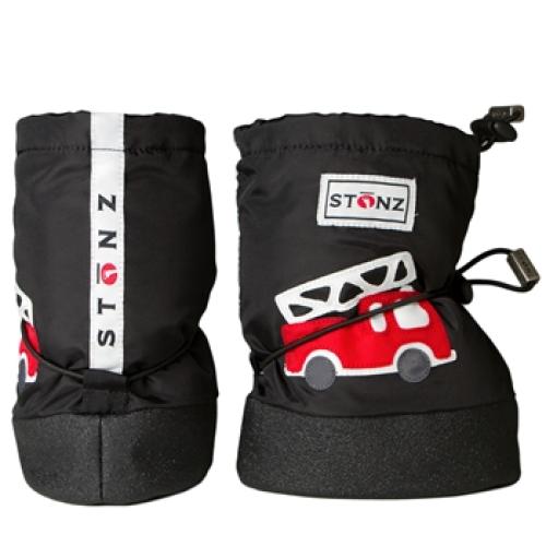 Stonz Μαλακά Μποτάκια Booties Fire Truck Black Large
