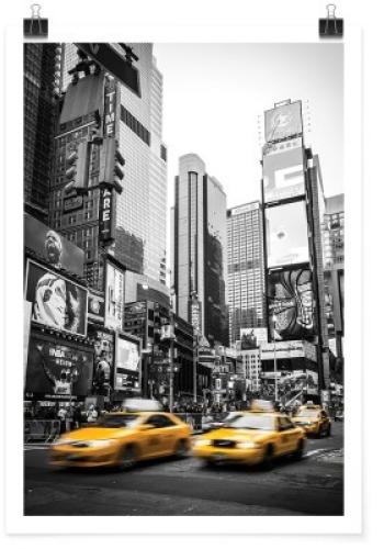 Κίτρινα ταξί στη Νέα Υόρκη, Πόλεις - Ταξίδια, Πόστερ, 20 x 30 εκ.