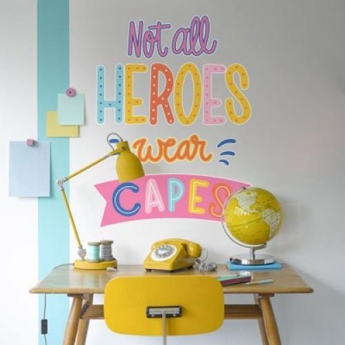Not all heroes wear capes, Κόμικς, Αυτοκόλλητα τοίχου, 75 x 100 εκ.