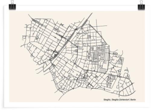 Σχεδιάγραμμα του Βερολίνου, Πόλεις - Ταξίδια, Πόστερ, 30 x 20 εκ.