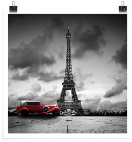 Συννεφιασμένο Παρίσι, Πόλεις - Ταξίδια, Πόστερ, 20 x 20 εκ.