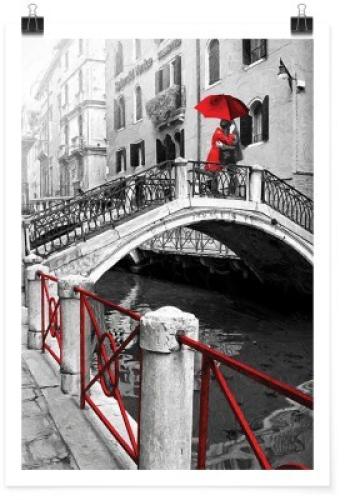 Ζευγάρι στη γέφυρα στη Βενετία, Πόλεις - Ταξίδια, Πόστερ, 20 x 30 εκ.
