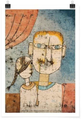 Adam and Little Eve, Paul Klee, Διάσημοι ζωγράφοι, 20 x 30 εκ.