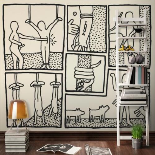 The Blueprint Drawings, Keith Haring, Διάσημοι ζωγράφοι, 100 x 76 εκ.