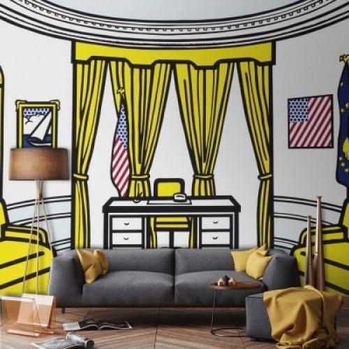 The Oval Office, Roy Lichtenstein, Διάσημοι ζωγράφοι, 100 x 77 εκ.