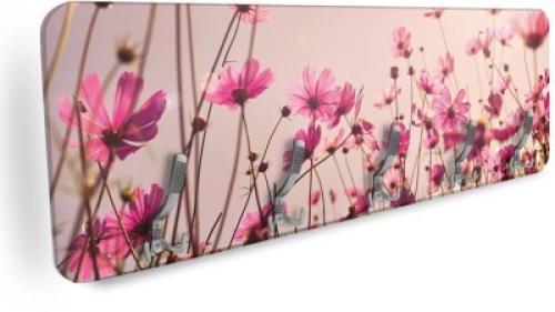 Ροζ λουλούδια, Φύση, Κρεμάστρες & Καλόγεροι, 138 x 45 εκ.