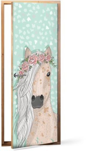 Χαριτωμένο Άλογο, Παιδικά, Αυτοκόλλητα πόρτας, 60 x 170 εκ.