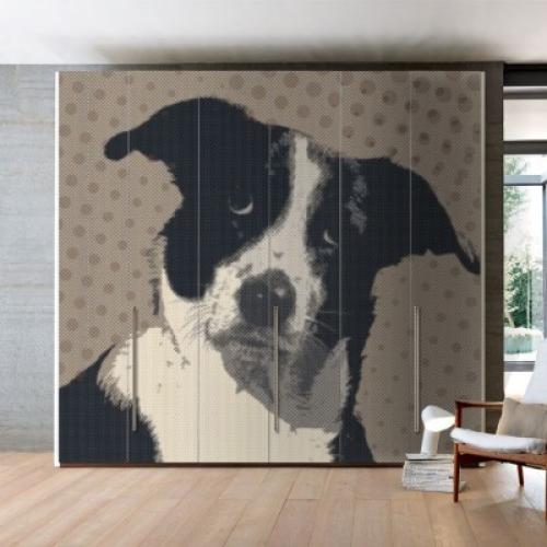 Χαριτωμένος σκύλος, Κόμικς, Αυτοκόλλητα ντουλάπας, 115 x 88 εκ.