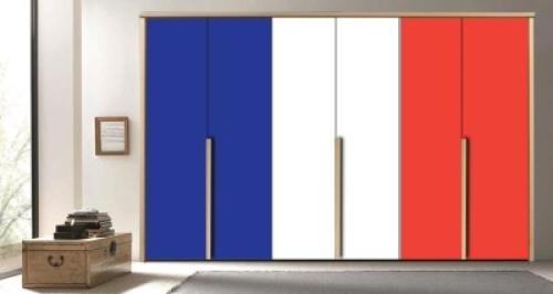 Γαλλία, Πόλεις - Ταξίδια, Αυτοκόλλητα ντουλάπας, 125 x 120 εκ.