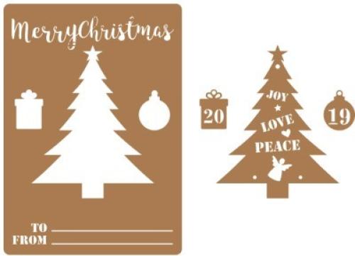 Joy-Love-Peace, Personalize, Χριστουγεννιάτικα Στολίδια - Κάρτες, 15 x 21 εκ. Α5