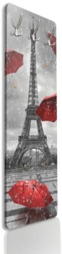 Πύργος του Άιφελ με κόκκινη ομπρέλα, Πόλεις -Ταξίδια, Κρεμάστρες & Καλόγεροι, 45 x 138 εκ.