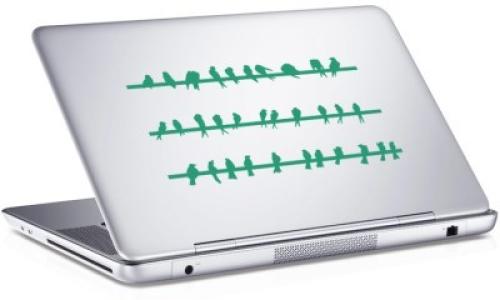 Birds, Sticker, Αυτοκόλλητα Laptop, 25 x 17 εκ. [8,9 Inches]
