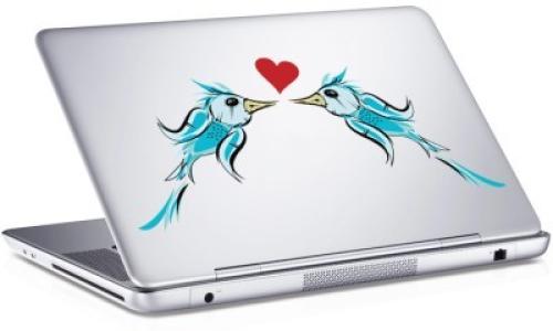 Blue Birds, Sticker, Αυτοκόλλητα Laptop, 25 x 17 εκ. [8,9 Inches]