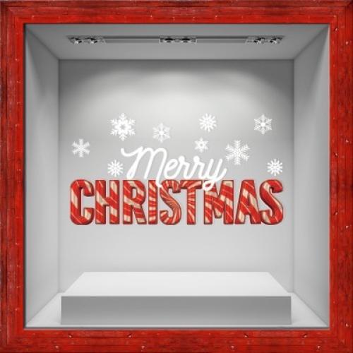 Christmas Snowflakes, Χριστουγεννιάτικα, Αυτοκόλλητα βιτρίνας, 100 x 52 εκ.