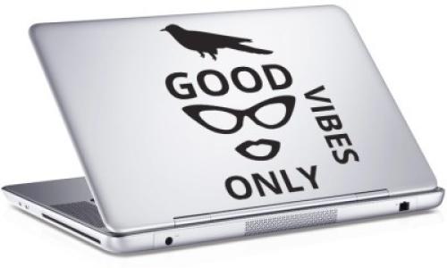 Good vibes..., Sticker, Αυτοκόλλητα Laptop, 25 x 17 εκ. [8,9 Inches]