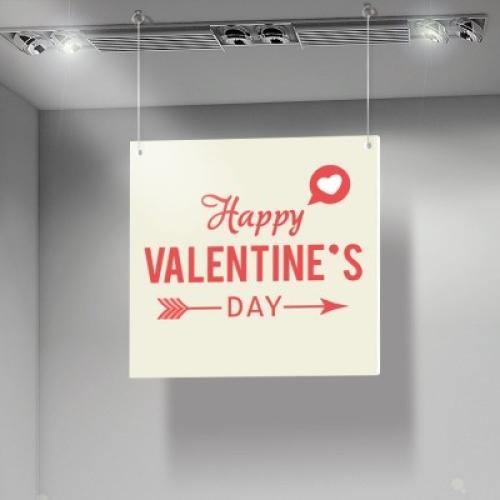 Happy Valentines Day Arrow, Αγίου Βαλεντίνου, Καρτολίνες κρεμαστές, 50X50