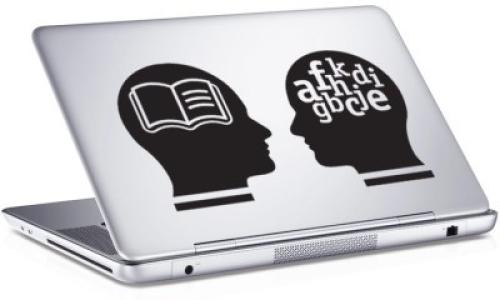 Heads, Sticker, Αυτοκόλλητα Laptop, 25 x 17 εκ. [8,9 Inches]