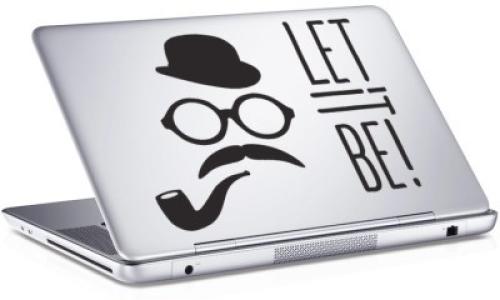 Let it be!, Sticker, Αυτοκόλλητα Laptop, 25 x 17 εκ. [8,9 Inches]