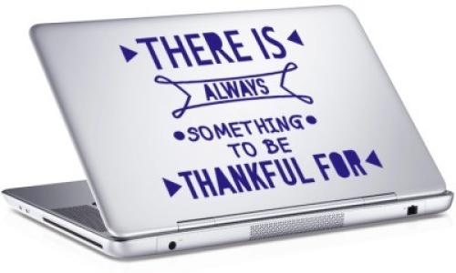 Thankful, Sticker, Αυτοκόλλητα Laptop, 25 x 17 εκ. [8,9 Inches]