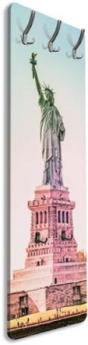 Πολύχρωμο άγαλμα της Ελευθερίας, Πόλεις -Ταξίδια, Κρεμάστρες & Καλόγεροι, 45 x 138 εκ.