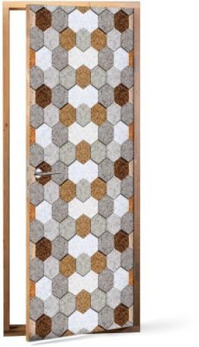 Σύνθεση με πλακάκια, Φόντο - Τοίχοι, Αυτοκόλλητα πόρτας, 60 x 170 εκ.