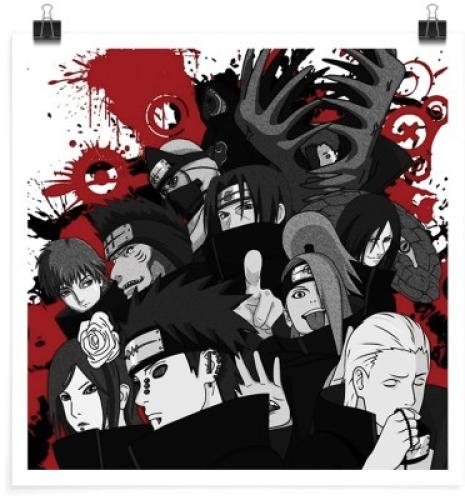 Akatsuki members - Naruto & Boruto, Anime, Πόστερ, 20 x 20 εκ.