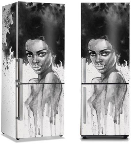 Beautiful woman, Ζωγραφική, Αυτοκόλλητα ψυγείου, 50 x 85 εκ.