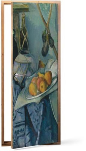 Still Life with a Ginger Jar and Eggplants, Cezanne Paul, Διάσημοι ζωγράφοι, 60 x 170 εκ.