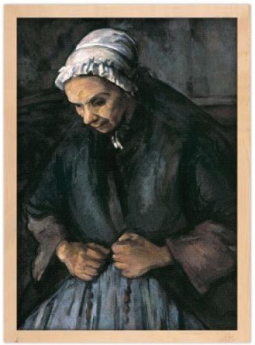 An Old Woman with a Rosary, Cezanne Paul, Διάσημοι ζωγράφοι, 20 x 30 εκ.