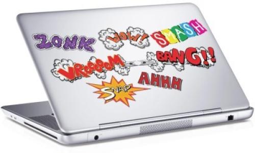 Comic φράσεις, Sticker, Αυτοκόλλητα Laptop, 25 x 17 εκ. [8,9 Inches]