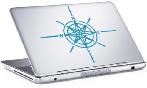 Compass, Sticker, Αυτοκόλλητα Laptop, 25 x 17 εκ. [8,9 Inches]