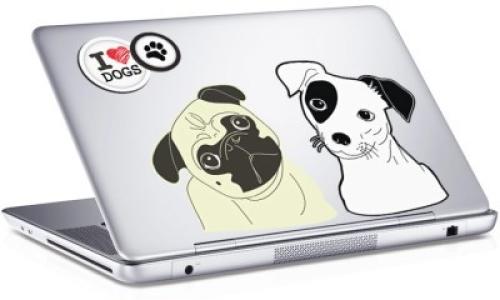 Dogs, Sticker, Αυτοκόλλητα Laptop, 25 x 17 εκ. [8,9 Inches]