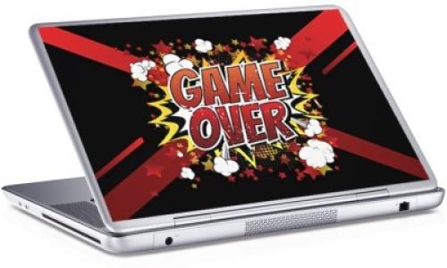 Game Over, Skins sticker, Αυτοκόλλητα Laptop, 25 x 17 εκ. [8,9 Inches]