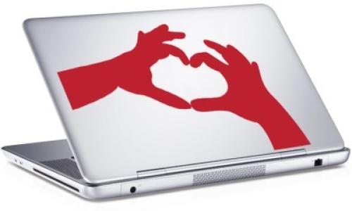 Hands, Sticker, Αυτοκόλλητα Laptop, 25 x 17 εκ. [8,9 Inches]