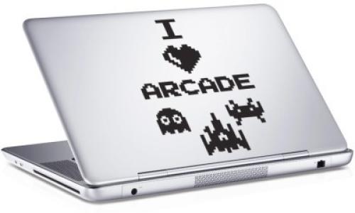 Ι love Arcade, Sticker, Αυτοκόλλητα Laptop, 25 x 17 εκ. [8,9 Inches]