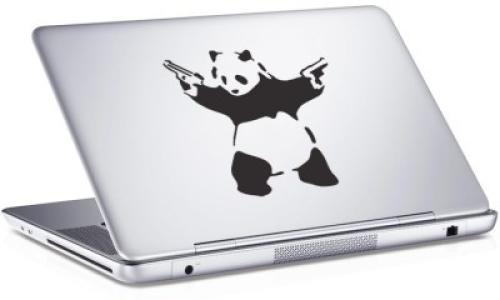 Panda, Sticker, Αυτοκόλλητα Laptop, 25 x 17 εκ. [8,9 Inches]
