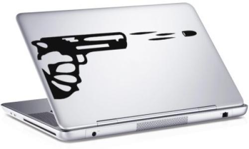 Pistol, Sticker, Αυτοκόλλητα Laptop, 25 x 17 εκ. [8,9 Inches]