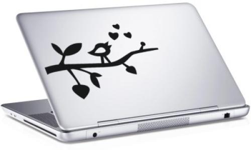 Πουλί της αγάπης, Sticker, Αυτοκόλλητα Laptop, 25 x 17 εκ. [8,9 Inches]