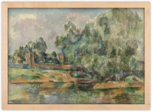 Riverbank, Cezanne Paul, Διάσημοι ζωγράφοι, 30 x 20 εκ.