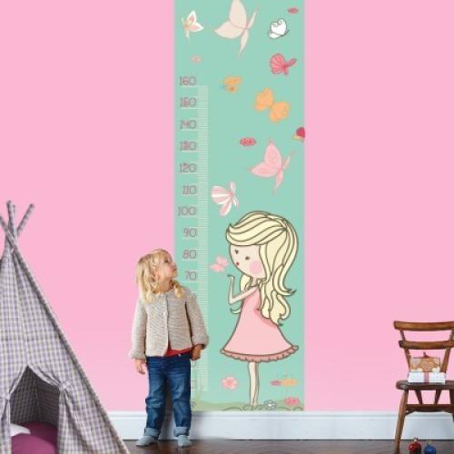 Η Πεπινα με τις πεταλούδες, Αναστημόμετρα, Αυτοκόλλητα τοίχου, 60x200cm
