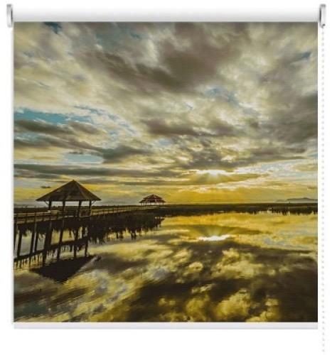 Λίμνη του Λωτού, Ταϊλάνδη, Πόλεις - Ταξίδια, Ρολοκουρτίνες, 123 x 81 εκ.
