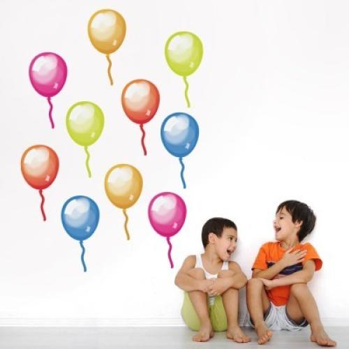 Μπαλόνια, Παιδικά, Mini Pack αυτοκόλλητα, 100x100 cm